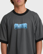 Spec 73 Spin Ringer Short Sleeve T-Shirt - Pewter