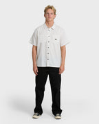 Bad Dog Short Sleeve Woven Shirt - Off White