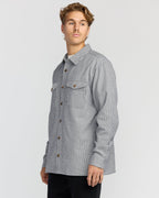 Austin Garage Long Sleeve Shirt - Stone Blue