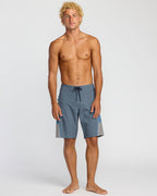 Straddie Airlite 20 Boardshorts - Steel Blue