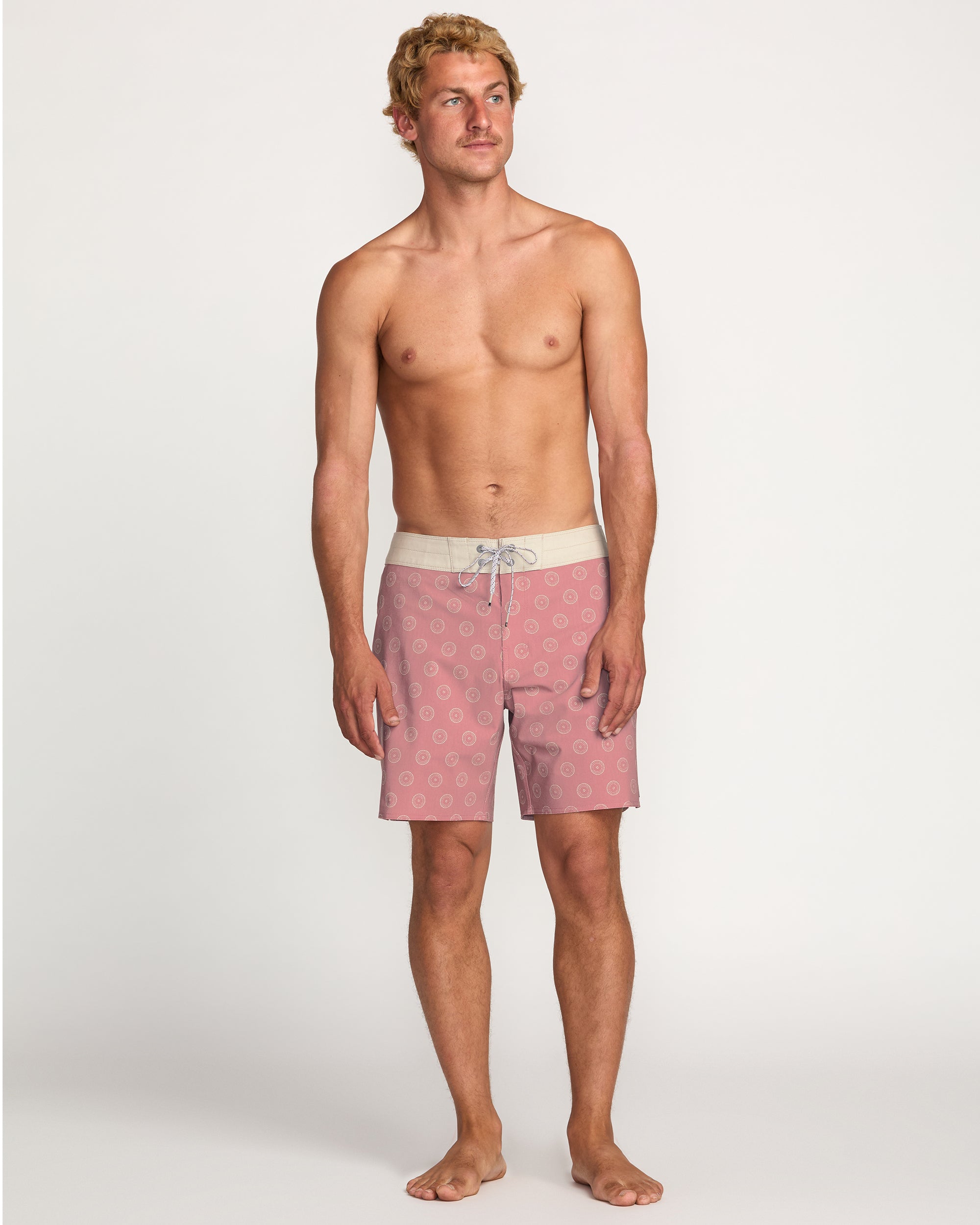 Good Times Pro Performance 18 Boardshorts - Dusty Rose