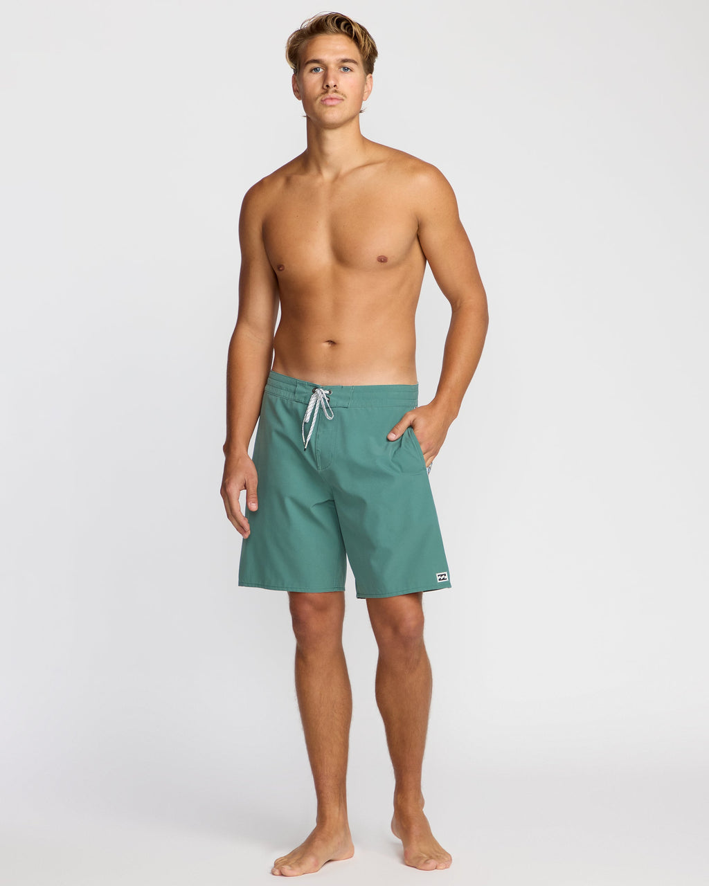Wategos Lo Tide 19 Boardshorts - Sage Green