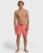 Lineup Solid Layback 16 Trunks - Bright Pink