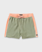 Dbah Panel Laybacks Swim Trunk - Green Ash