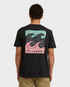 Crayon Wave Premium Short Sleeve T-Shirt - Washed Black