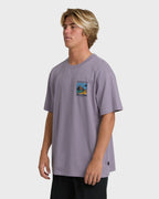 Post Cards Adiv Premium Short Sleeve T-Shirt - Purple Ash