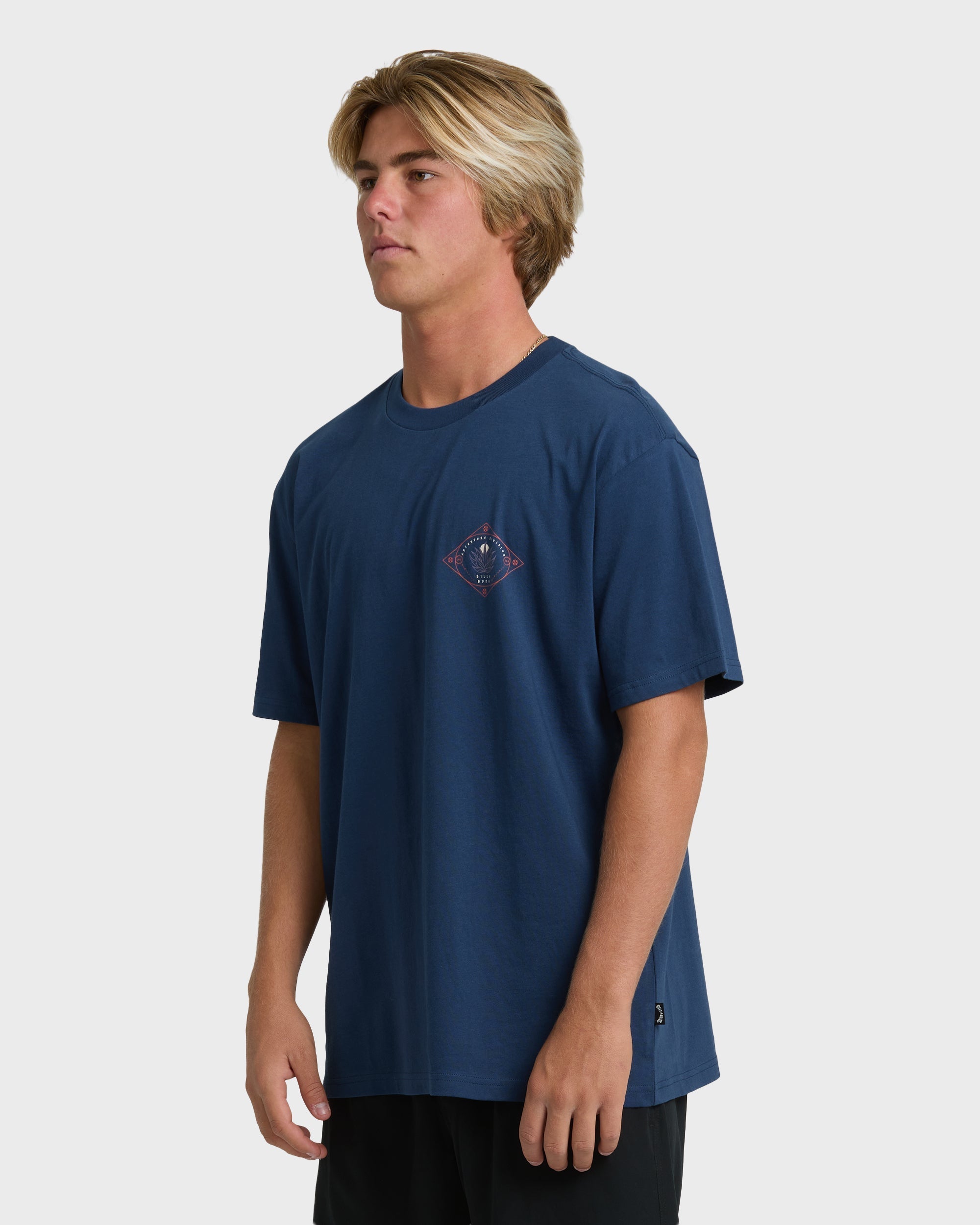 Agave Adiv Premium Short Sleeve T-Shirt - Dark Blue