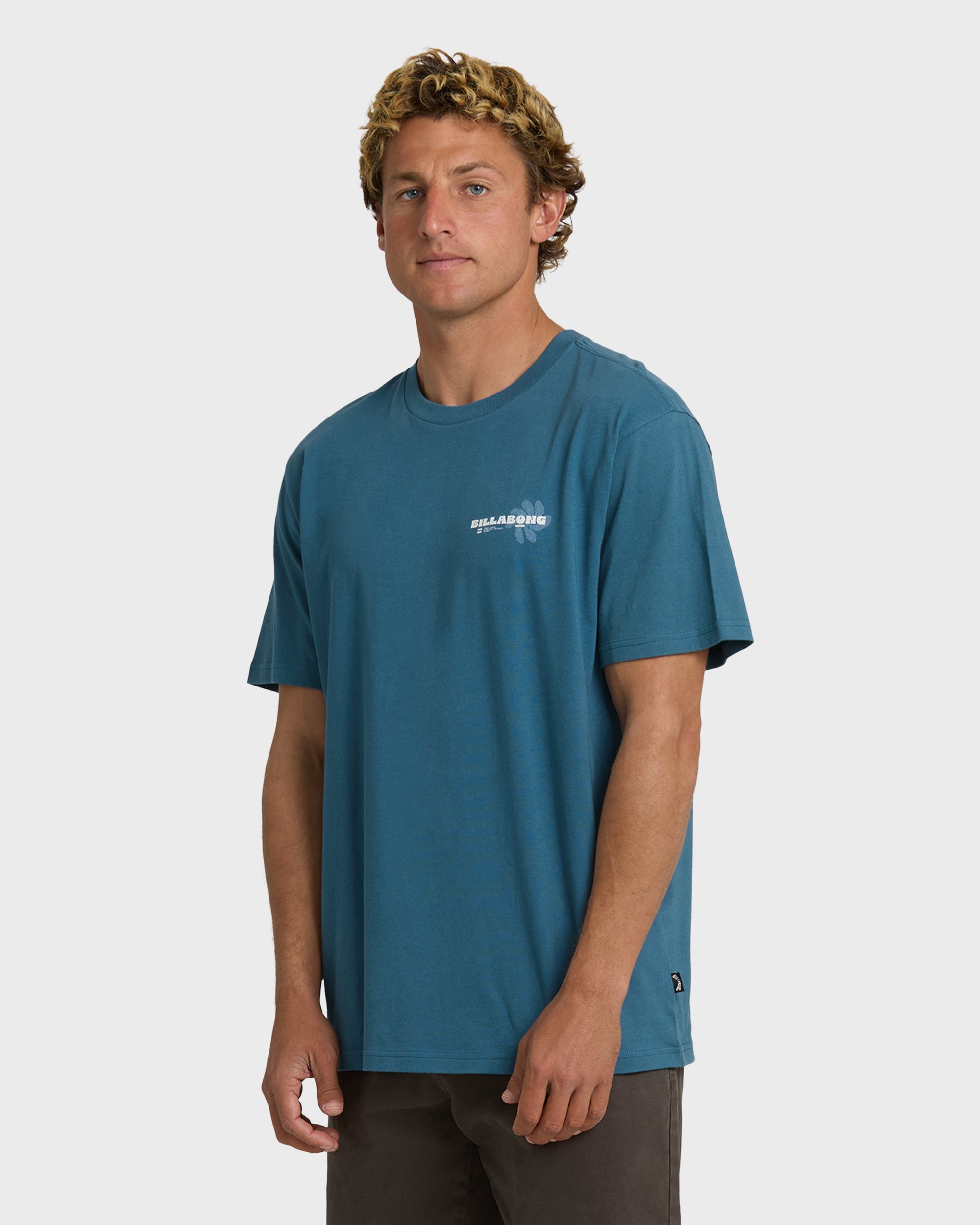 Single Fin Premium Short Sleeve T-Shirt - Real Teal