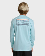 Runner Long Sleeve Surf Tee - Blue Heather
