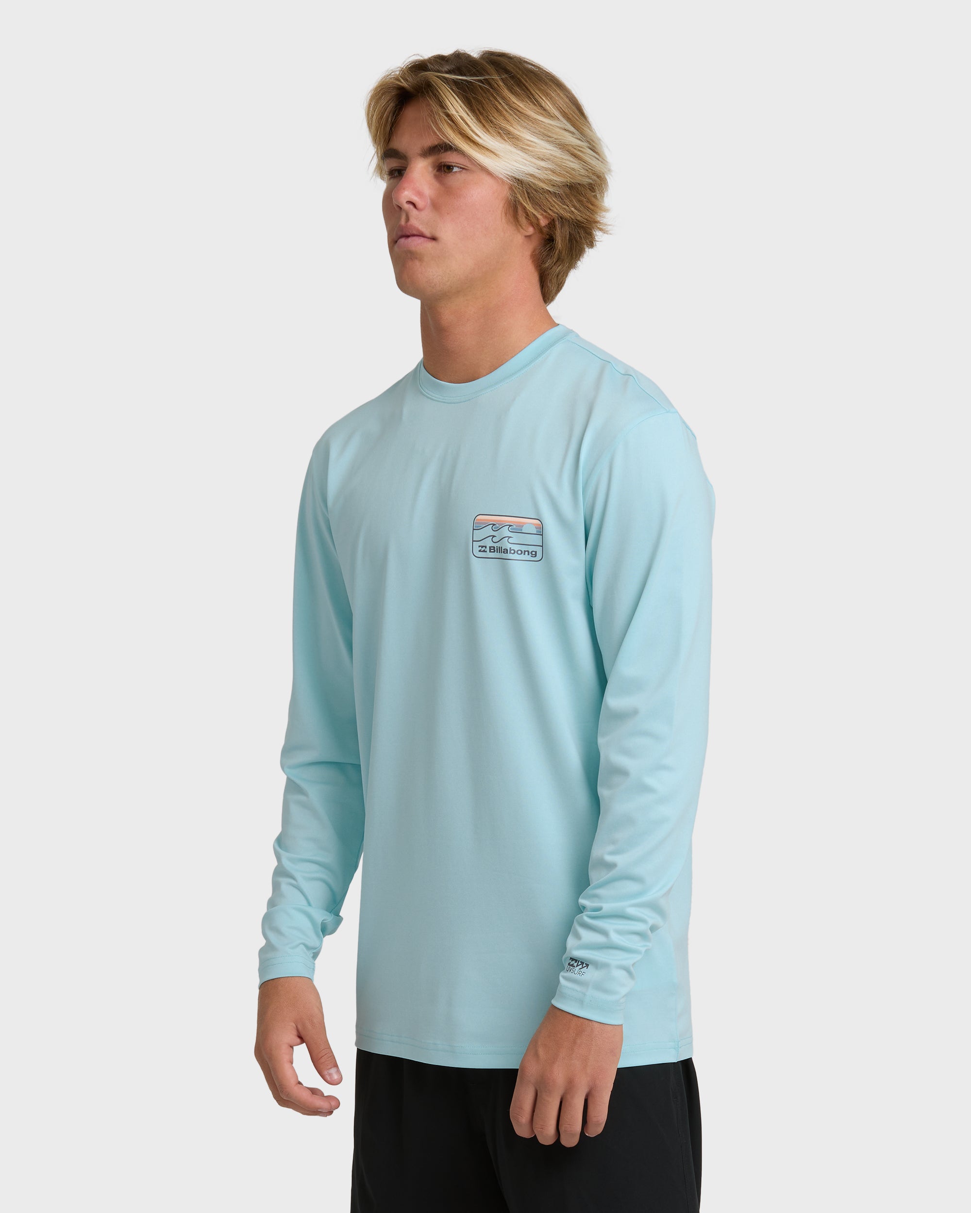 Runner Long Sleeve Surf Tee - Blue Heather