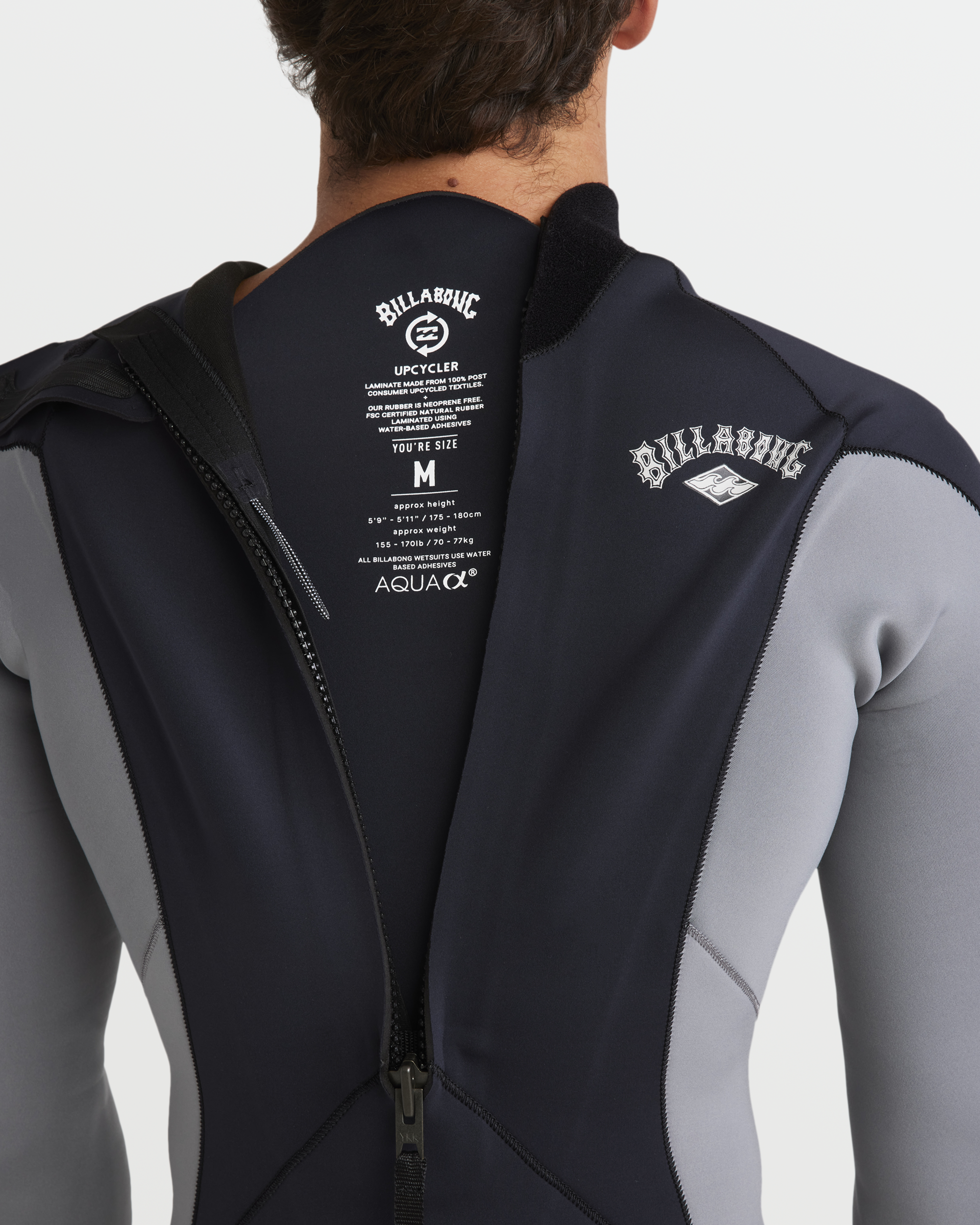 3/2mm Absolute Natural Back Zip Fullsuit - Alloy