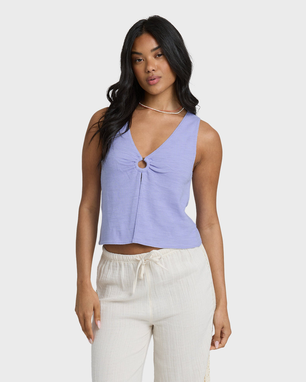 Veda Knit Tank - Twilight Blue
