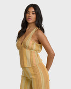Hazy Daze Top - Brown Multi