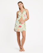 Lottie Hall Woven Tank - Sunny Lime