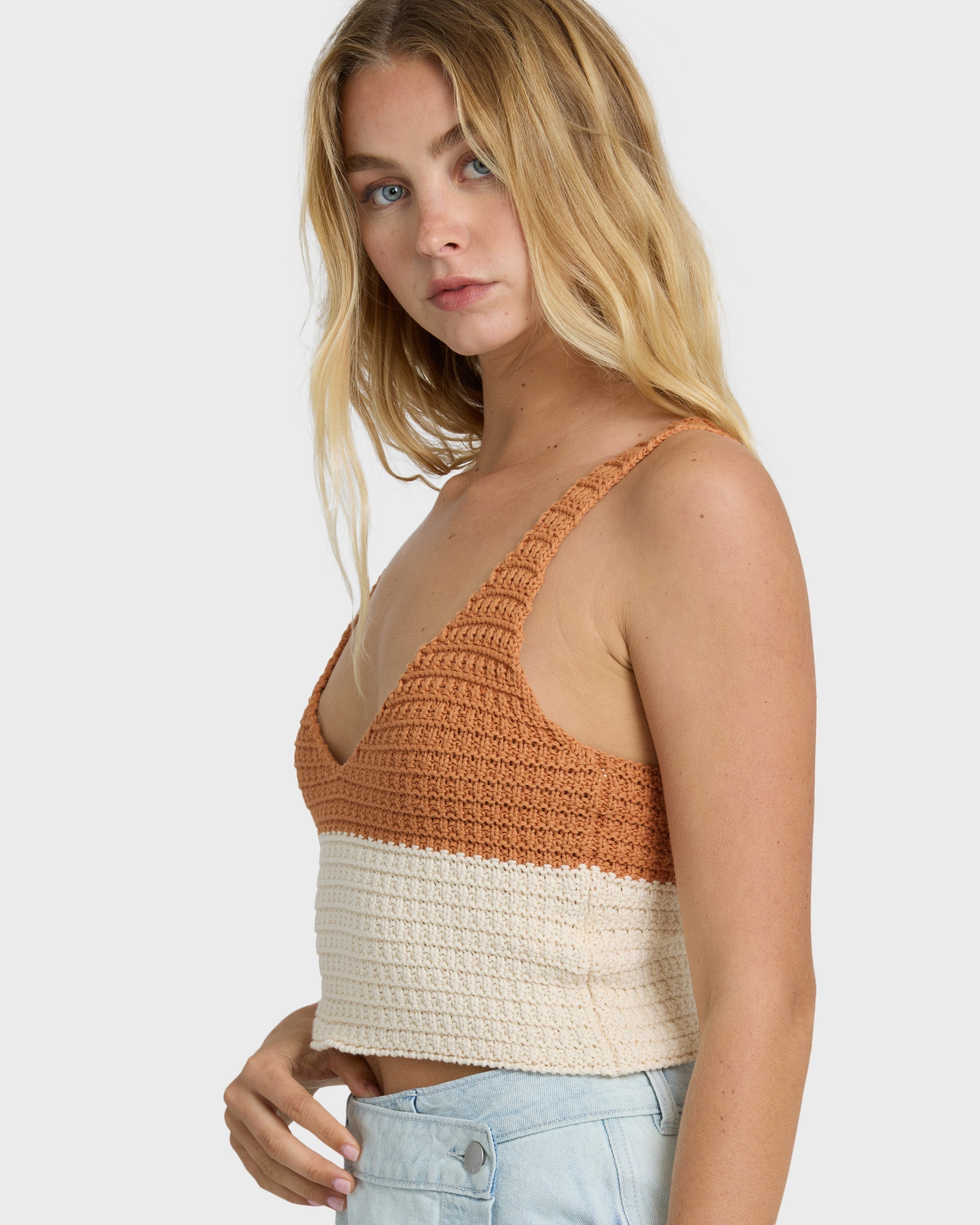 Anders Sweater Tank - Caramel Cafe