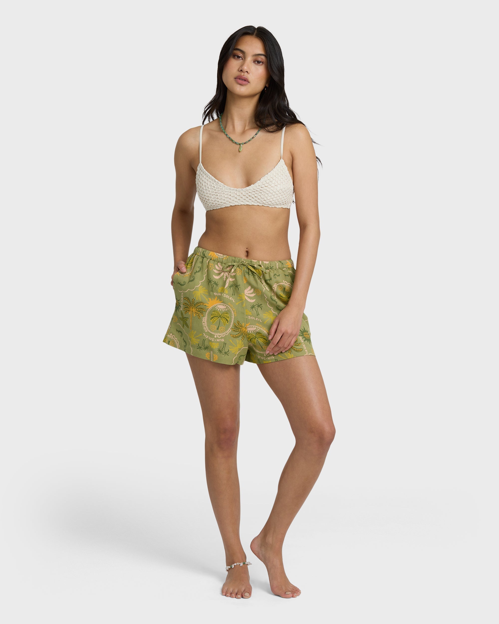 Wanderer Print Shorts - Cedar