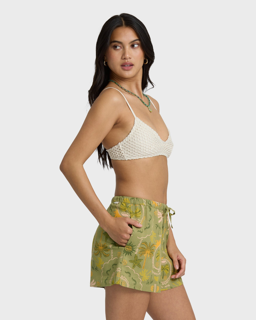 Wanderer Print Shorts - Cedar