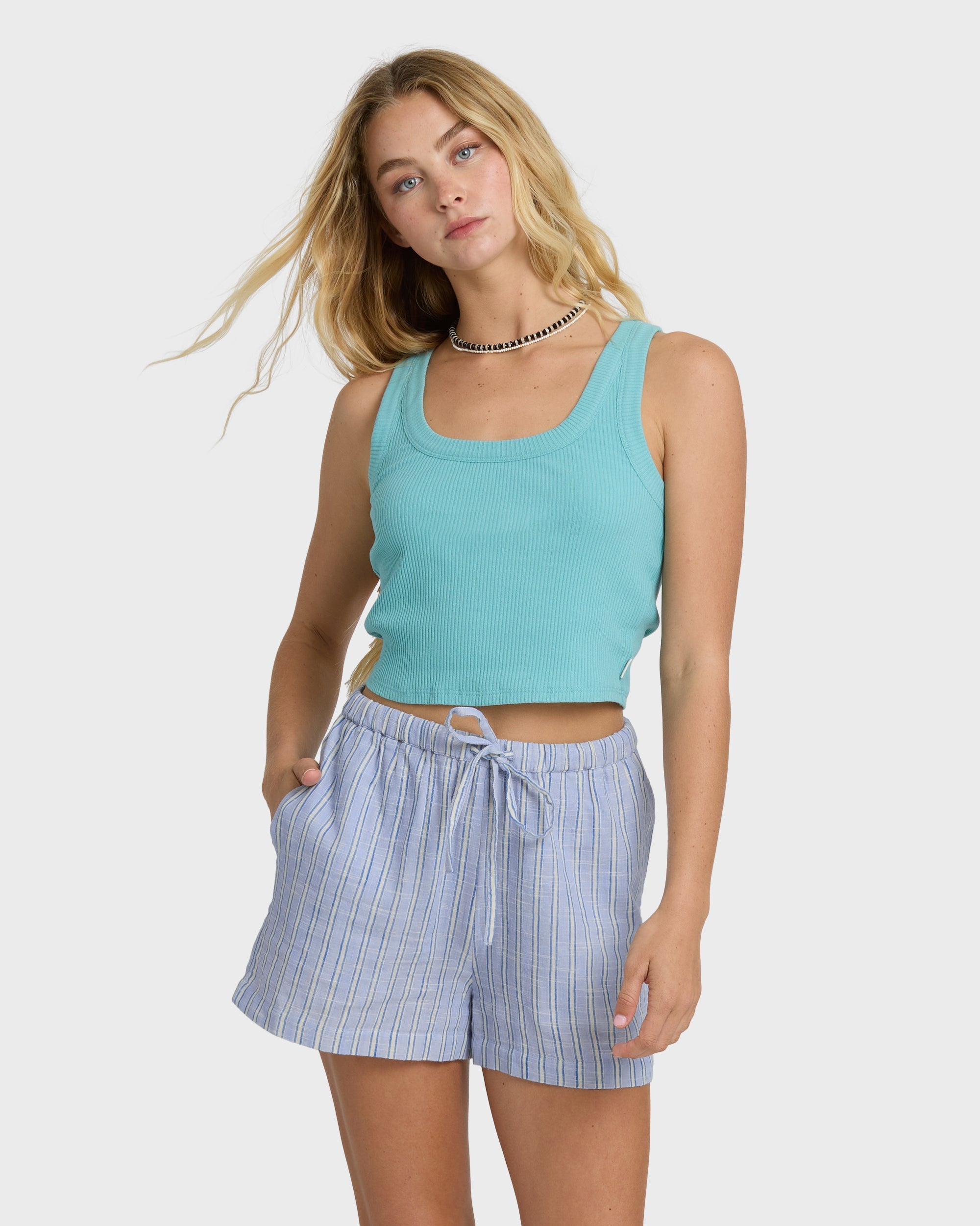 Wanderer Print Woven Shorts - Twilight Blue