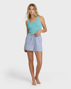 Wanderer Print Woven Shorts - Twilight Blue