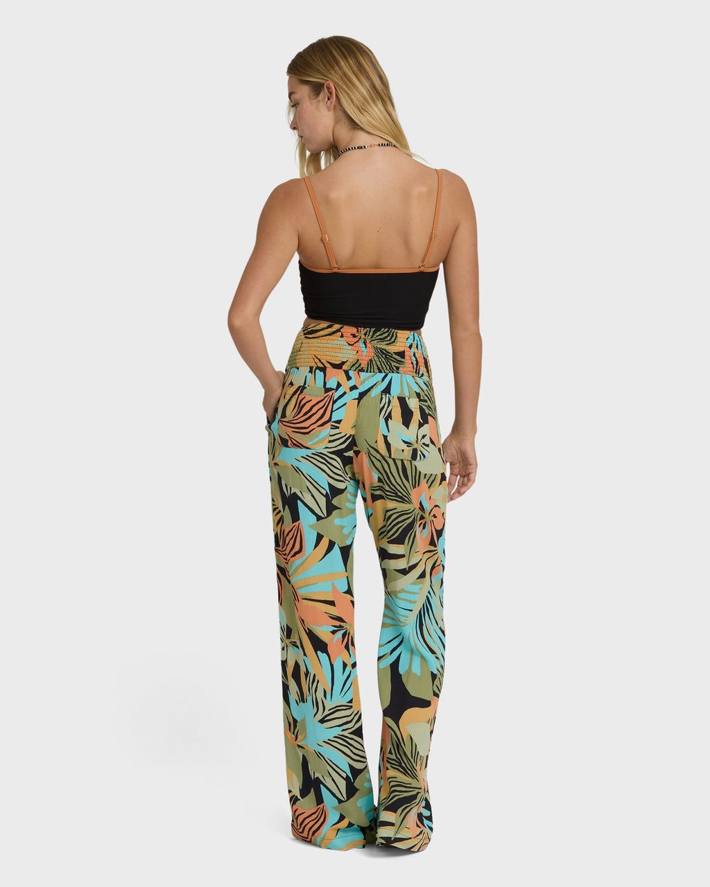 New Waves 2 Elastic Waist Pants - Black Multi