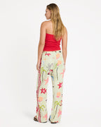 Lottie Hall Woven Elastic Waist Pants - Sunny Lime