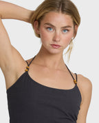 Midnight Wave Mini Dress - Black Sands