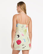 Lottie Hall Woven Dress - Sunny Lime