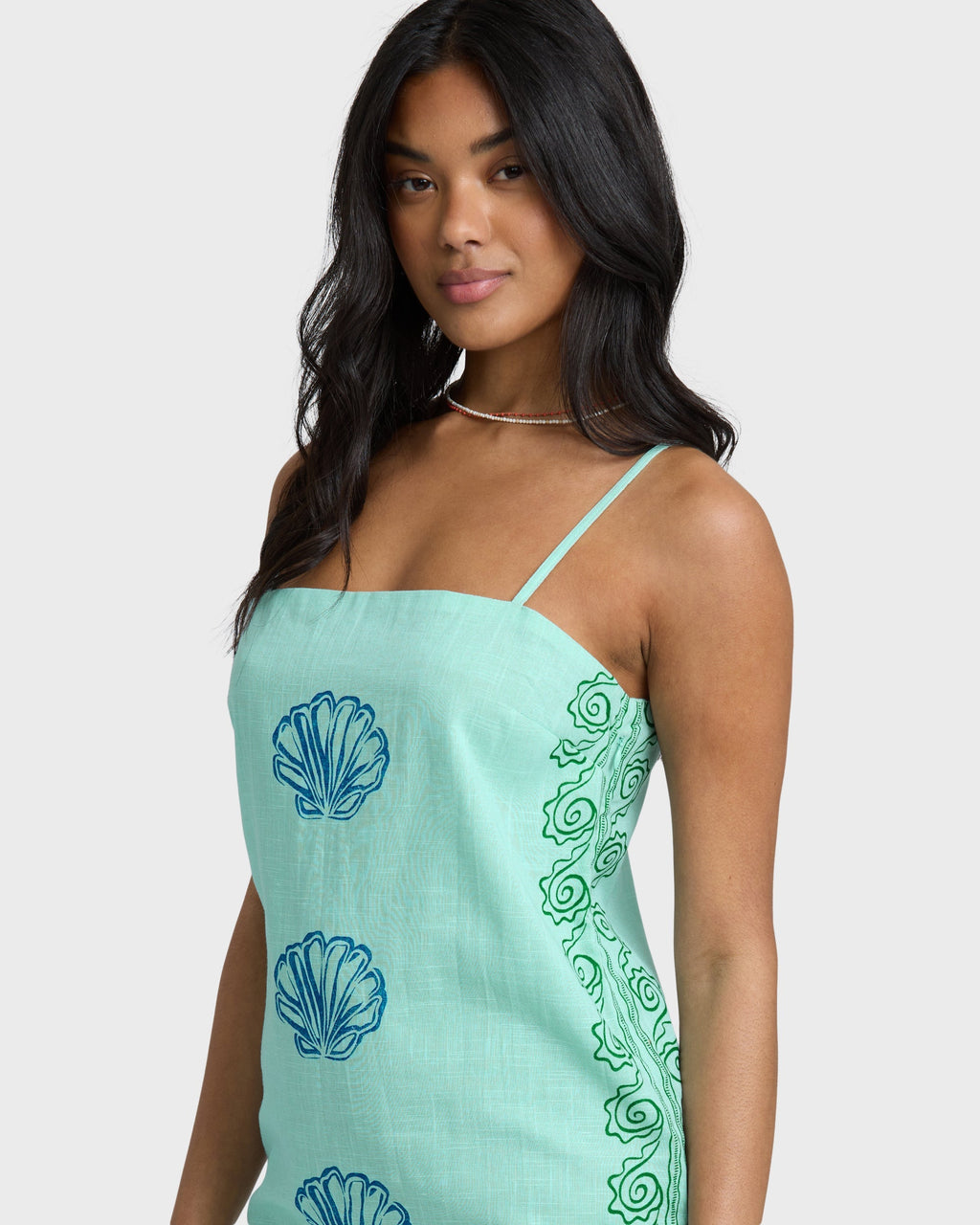 Sun Rays Mini Dress - Pool Blue
