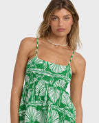 Sea Shell Mini Dress - Kelly Green
