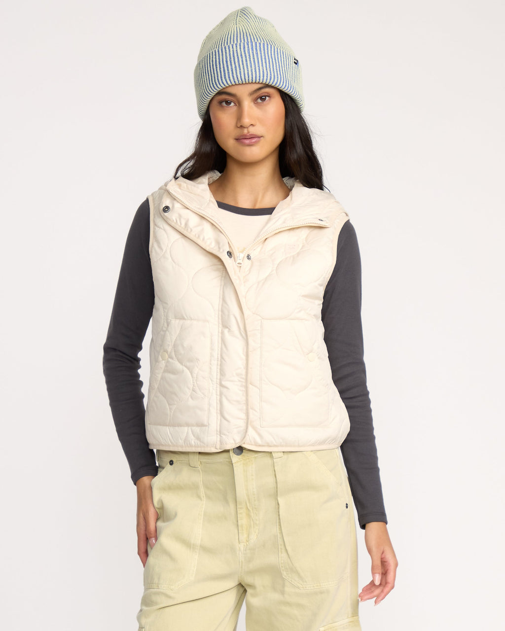 A/Div Cliffs Quilted Lightweight Vest - Whitecap
