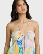 So Groovy Romper - Blue Multi