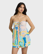 So Groovy Romper - Blue Multi