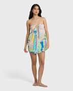 So Groovy Romper - Blue Multi
