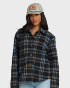 Breezy Sherpa Shacket - Black Sands