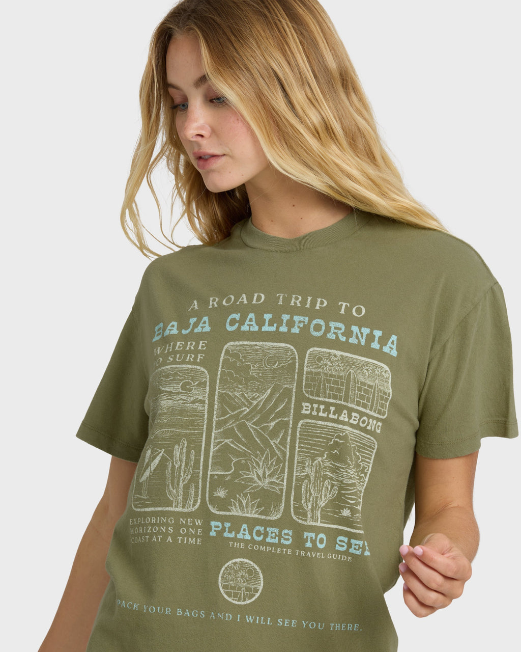 Flying To The Moon Short Sleeve T-Shirt - Dark Olive