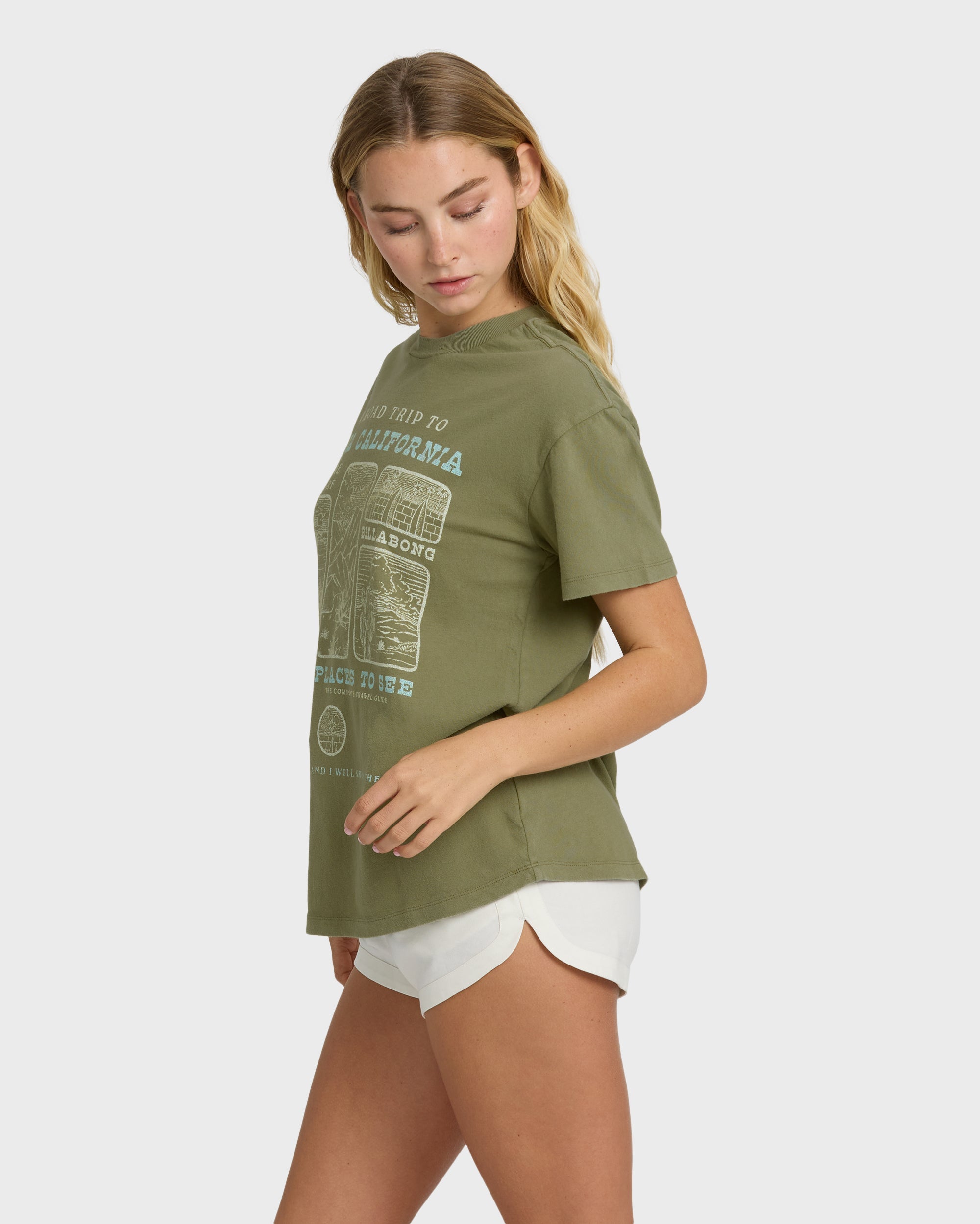 Flying To The Moon Short Sleeve T-Shirt - Dark Olive