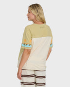 Split Palm Short Sleeve T-Shirt - White Cap