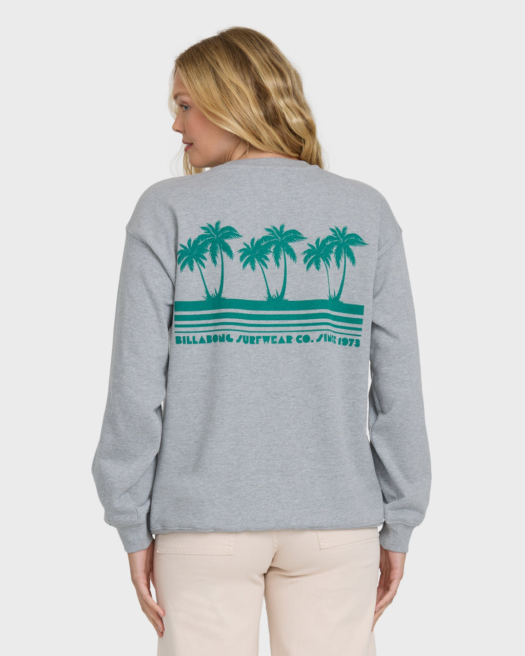 My Fave Beach Crewneck Sweatshirt - Heather Gray