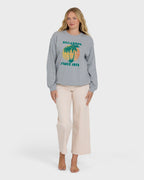 My Fave Beach Crewneck Sweatshirt - Heather Gray