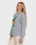 My Fave Beach Crewneck Sweatshirt - Heather Gray
