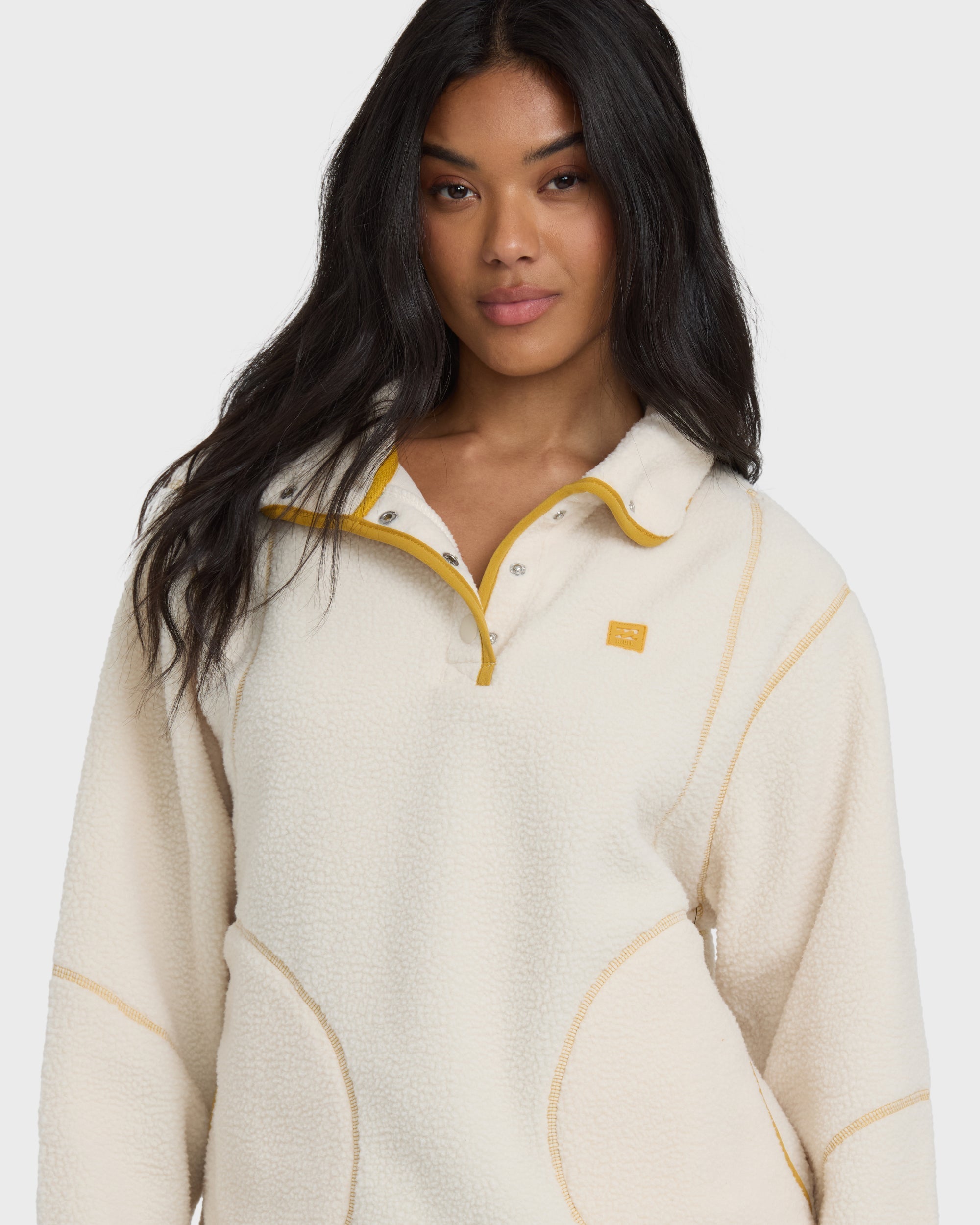 Streamer Half Snap Sherpa Fleece Pullover - Whitecap