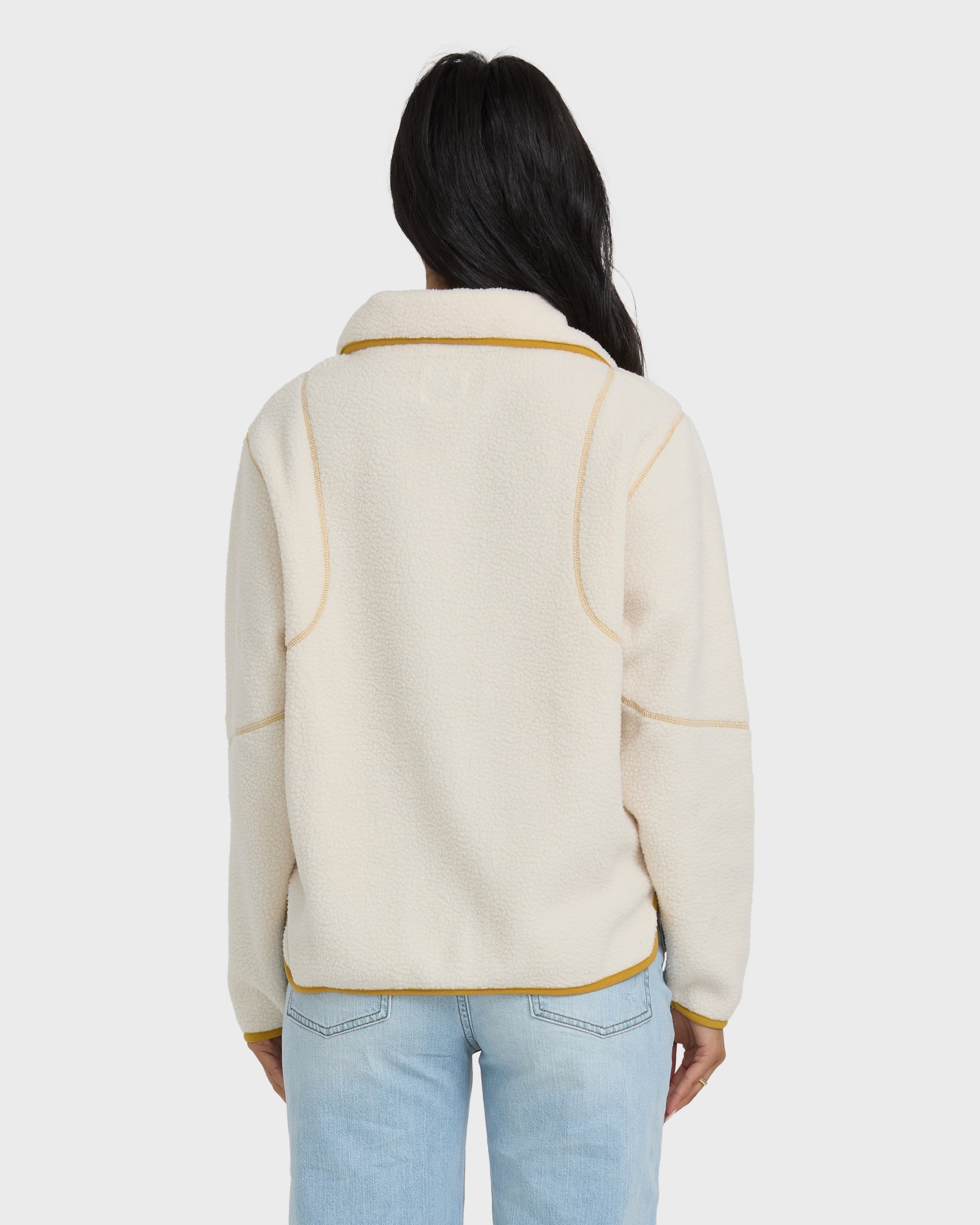 Streamer Half Snap Sherpa Fleece Pullover - Whitecap