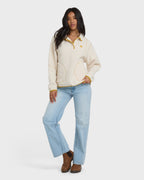Streamer Half Snap Sherpa Fleece Pullover - Whitecap