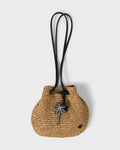 Date Palm Crossbody Mini Straw Tote - Tan