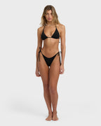 Sol Searcher Multi Triangle Bikini Top - Black Pebble