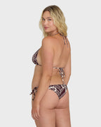 Sol Playa Remi Triangle  Bikini Top - Red Dahlia