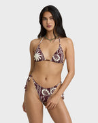 Sol Playa Remi Triangle  Bikini Top - Red Dahlia