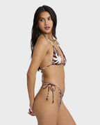 Sol Playa Remi Triangle  Bikini Top - Red Dahlia