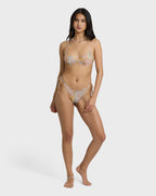 Take It Back Strappy Underwire Bikini Top - Twilight Blue