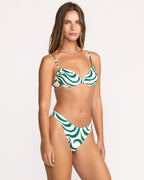 All The Waves Talia Underwire Top - Evergreen